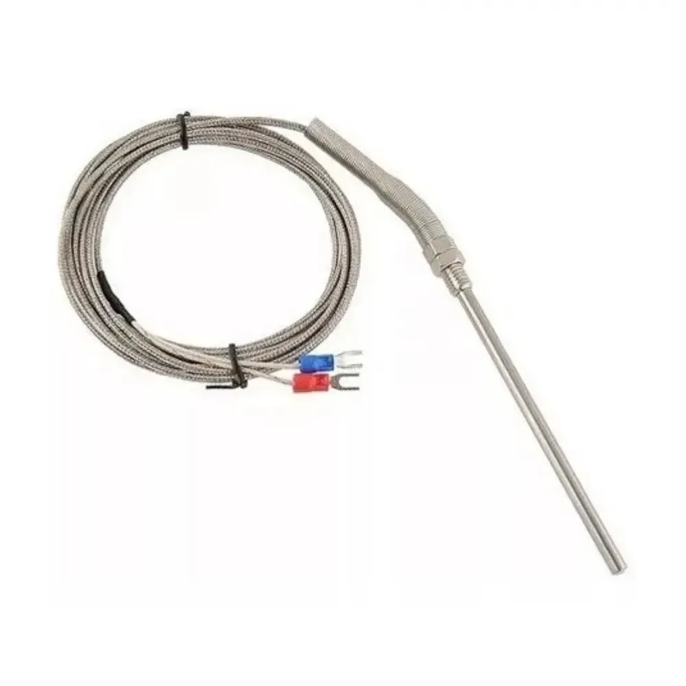 SENSOR TERMOPAR TIPO K PONTA 100MM 5 METROS
