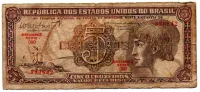 C112 - 5 Cruzeiros - Série 090 - Índio - Data: 1962 - R