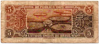 C112 - 5 Cruzeiros - Série 091 - Índio - Data: 1962 - BC - Foto 2