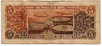 C112 - 5 Cruzeiros - Série 092 - Índio - Data: 1962 - BC - Foto 2