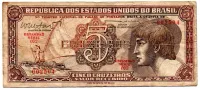 C112 - 5 Cruzeiros - Série 092 - Índio - Data: 1962 - BC