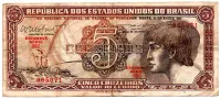 C112 - 5 Cruzeiros - Série 092 - Índio - Data: 1962 - BC