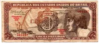 C112 - 5 Cruzeiros - Série 093 - Índio - Data: 1962 - MBC