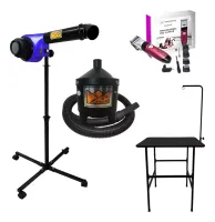 KIT SECADOR SOPRADOR MESA PARA PET SHOP 
