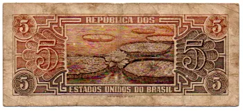 C112 - 5 Cruzeiros - Série 096 - Índio - Data: 1962 - BC - Foto 2