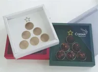  Gaveta Dobradura C/ berço Árvore de Natal 6 doces - Tampa Transp. e Fundo Simples - Foto 3