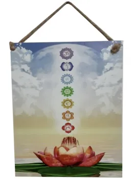 ESGOTADO! Quadro Decorativo Lótus & Sete Chakras