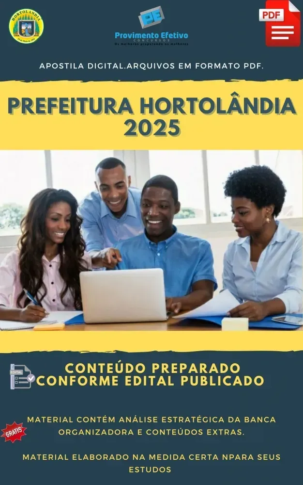 Apostila Hortolândia Analista Jurídico Assistência Social 2025
