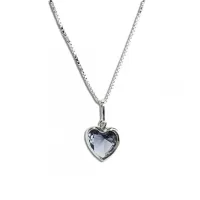 Colar de Prata Ponto de Luz Coração - LÍLAS - PF150 