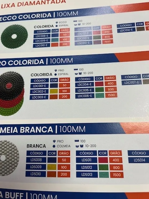 LIXAS CERMICA  100MM PGRANITO