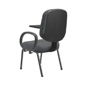 Kit com 2 Unidades Poltrona  de Treinamento  Operativa Diretor com prancheta Antipânico Escamoteável - Foto 2