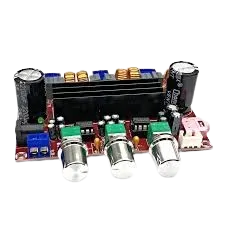 Kit Placa Montada Amplificador 2.1 - 200w Rms 50w+50w+100w TPA 3116