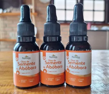  PROMOÇÃO DE ANIVERSÁRIO DE 11 ANOS -  O ÓLEO DO HOMEM - óleo de Semente de Abóbora em  Gotas  - Kit com 3 unidades