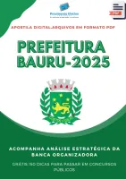 Apostila Prefeitura Bauru SP Fisioterapeuta 2025