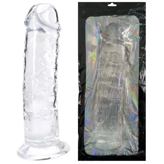 Pênis de Silicone 32 x 6cm Veias Salientes, Glande e Ventosa - DI-097