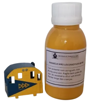 TINTA Amarelo da MRS para locomotivas da Frateschi - MODELS FERROVIAS