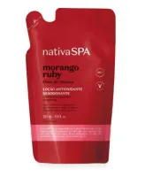Refil Loção Antioxidante Desodorante Corporal Nativa SPA Morango Ruby 350ml