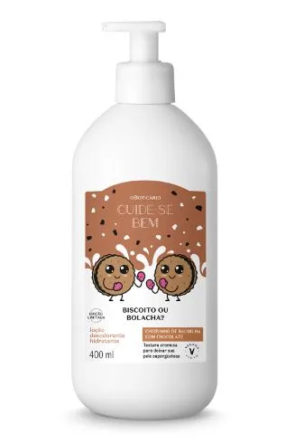 Loção Hidratante Desodorante Corporal Cuide-se Bem Biscoito ou Bolacha 400ml Imagem