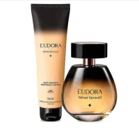 Kit Perfume Feminino Eudora Deo Colônia Velvet Sensual 100ml + Loção Hidratante 150ml - Foto 2