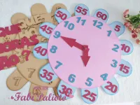 G1.829 Gabarito de Moldes em MDF Relógio Horas e Minutos