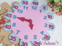 G1.829 Gabarito de Moldes em MDF Relógio Horas e Minutos - Foto 3