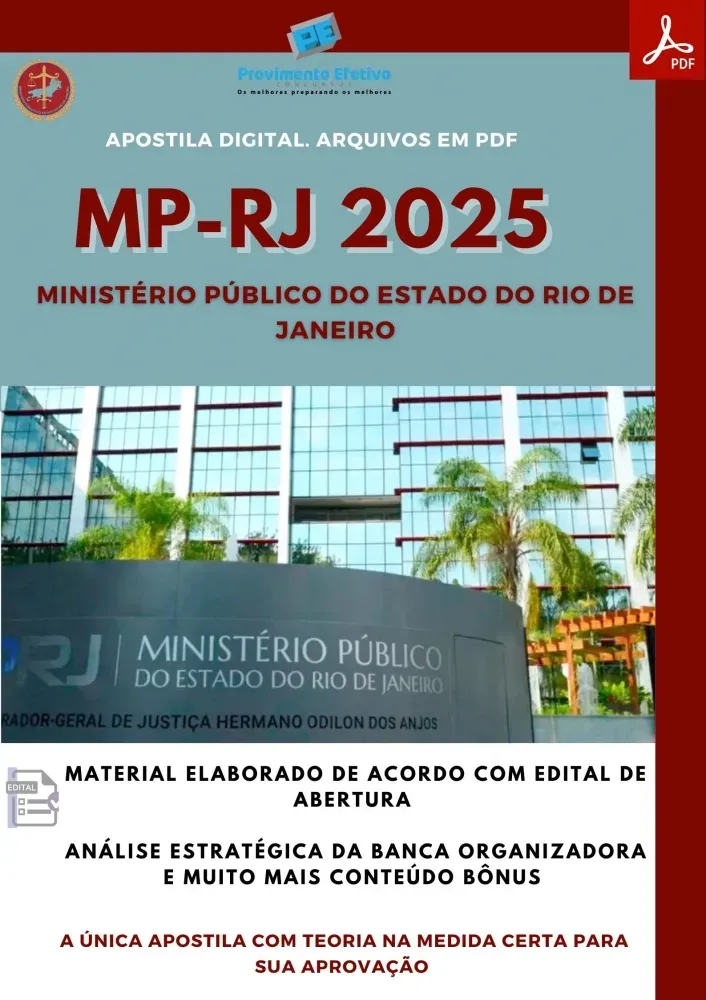Apostila MP RJ 2025 Analista Administrativo MP RJ