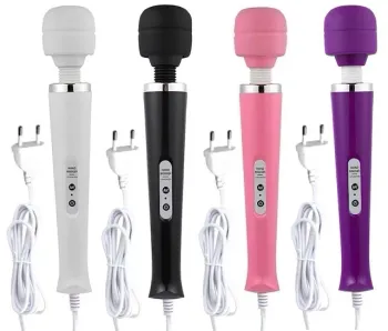 Massageador com 10 Vibrações e Cabeça Flexível Bivolt - AV005