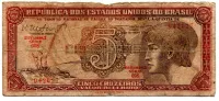 C112 - 5 Cruzeiros - Série 098 - Índio - Data: 1962 - UTG