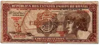 C112 - 5 Cruzeiros - Série 103 - Índio - Data: 1962 - R