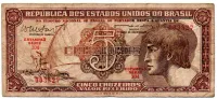 C112 - 5 Cruzeiros - Série 104 - Índio - Data: 1962 - BC