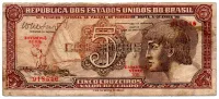 C112 - 5 Cruzeiros - Série 105 - Índio - Data: 1962 - BC