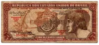C112 - 5 Cruzeiros - Série 107 - Índio - Data: 1962 - BC