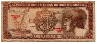 C112 - 5 Cruzeiros - Série 077 - Índio - Data: 1962 - R