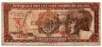 C112 - 5 Cruzeiros - Série 109 - Índio - Data: 1962 - BC