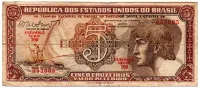C112 - 5 Cruzeiros - Série 109 - Índio - Data: 1962 - BC