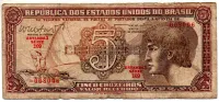 C112 - 5 Cruzeiros - Série 109 - Índio - Data: 1962 - UTG