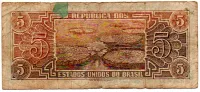 C112 - 5 Cruzeiros - Série 109 - Índio - Data: 1962 - UTG - Foto 2