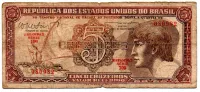C112 - 5 Cruzeiros - Série 109 - Índio - Data: 1962 - R