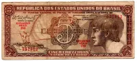 C112 - 5 Cruzeiros - Série 110 - Índio - Data: 1962 - BC