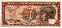 C112 - 5 Cruzeiros - Série 110 - Índio - Data: 1962 - MBC
