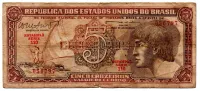 C112 - 5 Cruzeiros - Série 110 - Índio - Data: 1962 - BC