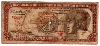 C112 - 5 Cruzeiros - Série 111  - Índio - Data: 1962 - UTG