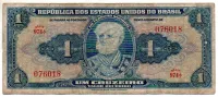 C009 - 1 Cruzeiro - 1° Estampa - Série 974 - Autografada / Assinada a Mão - Marquês de Tamandaré - Data: 1944 - BC