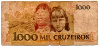 C217a - *Asterisco - 1000 Cruzeiros - Cândido Rondon - Data: 1990 - UTG - Foto 2