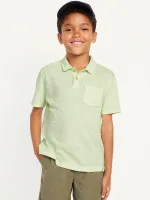 Camisa Polo Infantil Carter's Slub Azul Masculino  - Foto 4