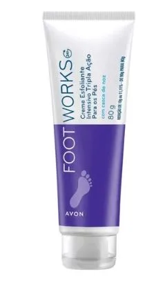 Creme Avon Esfoliante Intensivo Pés Com Casca de Noz 80g Imagem