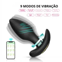 PLUG ANAL VIBRATÓRIO ROTATIVO POR APLICATIVO MLPP6086