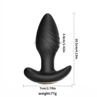 PLUG ANAL VIBRATÓRIO ROTATIVO POR APLICATIVO MLPP6086 - Foto 3