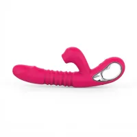 VIBRADOR VAI E VEM COM ESTIMULADOR CLITORIANO MLVS5616Q - Foto 2