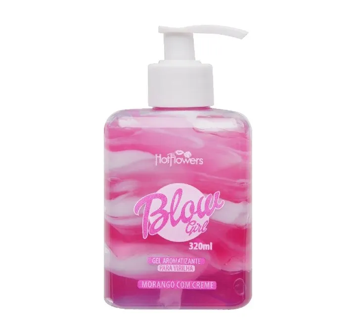 Blow Girl  Gel hidratante aromatizante para o corpo e virilha beijável